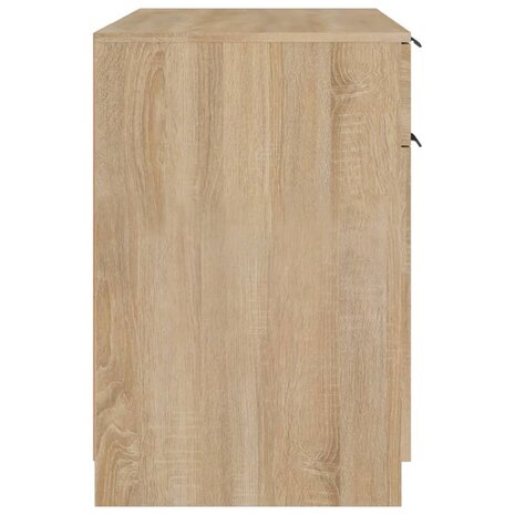 Bureau 100x50x75 cm bewerkt hout sonoma eikenkleurig