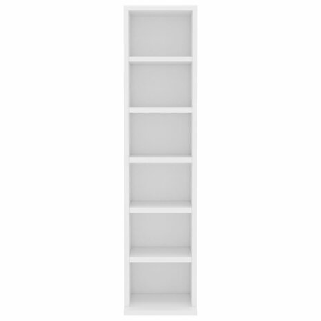 Cd-kast 21x20x88 cm bewerkt hout wit