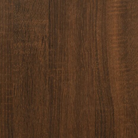 Platenkast 100x38x48 cm bewerkt hout bruin eikenkleur