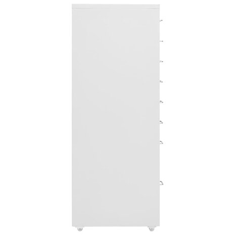 Ladeblok verrijdbaar 28x41x109 cm metaal grijs