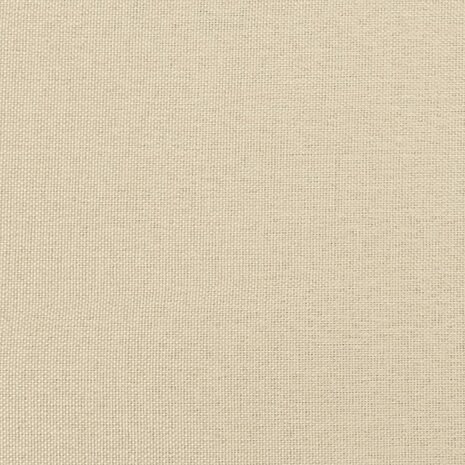 Voetenbank 70x55x41 cm stof crèmekleurig