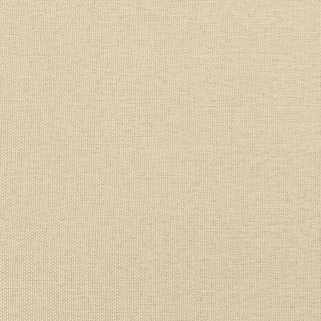 Voetenbank 60x50x41 cm stof crèmekleurig