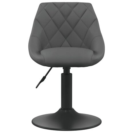 Eetkamerstoelen draaibaar 2 st fluweel donkergrijs