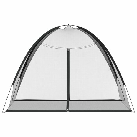 Klamboe met deuren Mongolia 220 gaas 200x150x140 cm zwart