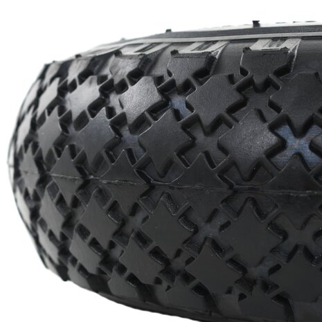 Steekwagenwielen 2 st 3,00-4 (245x82) rubber