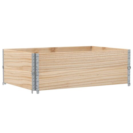 Palletopzetranden 2 st 120x80 cm massief grenenhout