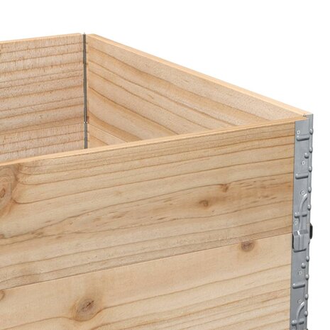 Palletopzetranden 2 st 120x80 cm massief grenenhout