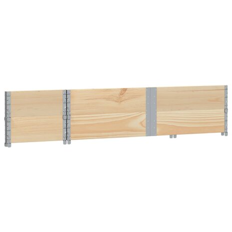 Palletopzetranden 2 st 150x50 cm massief grenenhout