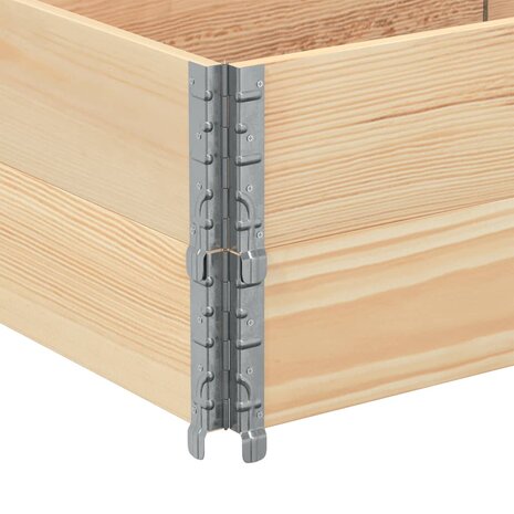 Palletopzetranden 2 st 150x50 cm massief grenenhout