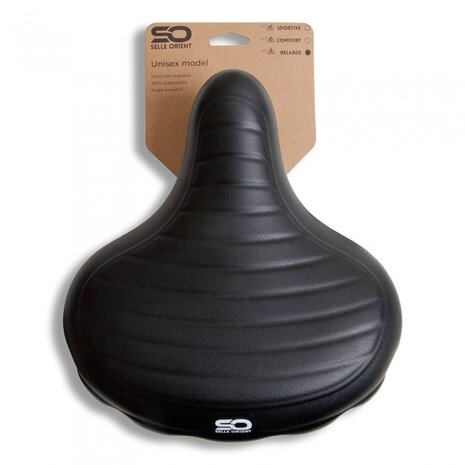 Selle Orient Relax Zadel Elastomeer Unisex zwart zwart