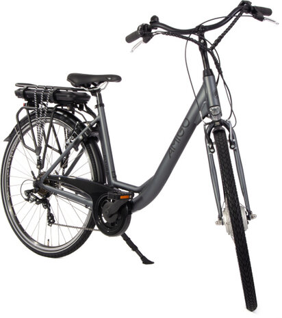 Amigo E-Altura D1 Dames 7V V-Brakes matgrijs 49 cm 28 inch matgrijs 49 cm 28 inch