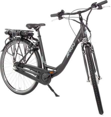 Amigo E-Faro S1 Dames 3V V-Brakes matzwart 49 cm 28 inch matzwart 49 cm 28 inch
