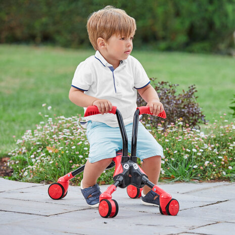 The Bugs Scramblebug Beetle Loopfiets Met 4 Wielen Junior rood/zwart rood/zwart