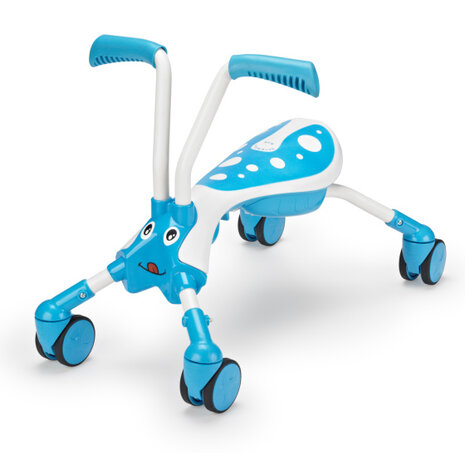 The Bugs Scramblebug Tide Loopfiets Met 4 Wielen Junior blauw/wit blauw/wit