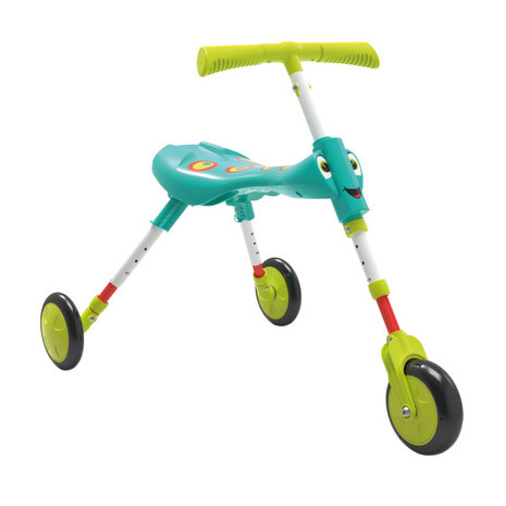 The Bugs Scuttlebug Xl Splodge Loopfiets Met 3 Wielen Junior Turquoise/Groen