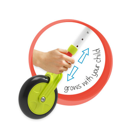 The Bugs Scuttlebug Xl Splodge Loopfiets Met 3 Wielen Junior Turquoise/Groen