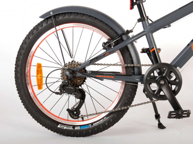 Volare Rocky 20 Inch 27 Cm Jongens 6V V-Brakes Grijs/Oranje