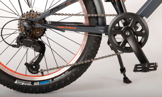 Volare Rocky 20 Inch 27 Cm Jongens 6V V-Brakes Grijs/Oranje