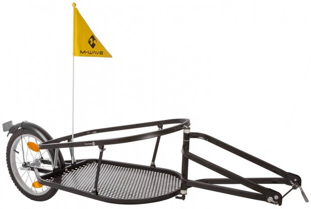 M-Wave Opvouwbare Fietskar 16 Inch Unisex Zwart