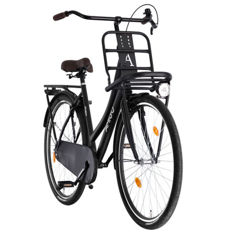 Amigo Sturdy Dames Terugtraprem matzwart/zwart 53 cm 28 inch matzwart/zwart 53 cm 28 inch