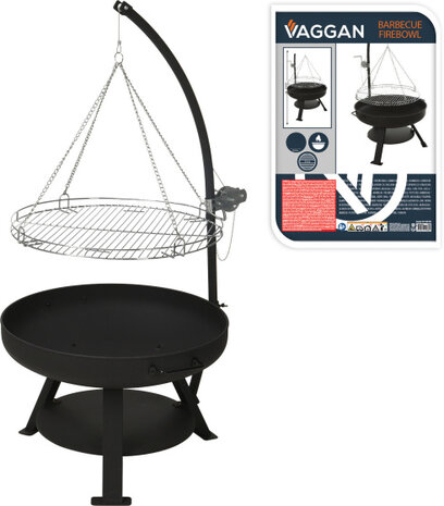 Ambiance Vuurschaal Ø60 Cm Met Bbq Grill Ø55 Cm Metaal