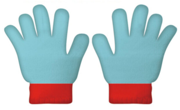 Arditex Accessoiresset Junior Acryl Blauw/Rood 3-Delig One-Size