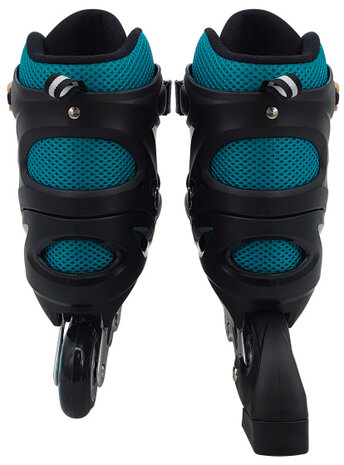 Skids Control Oxygen Inline Skates Semi-Softboot Verstelbaar Petrol petrolblauw/zwart Maat 42-45 petrolblauw/zwart Maat 42-45