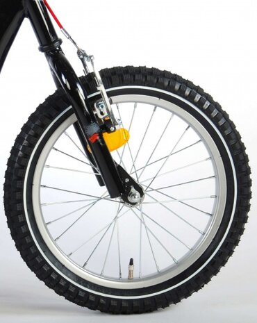 Volare Autoped Step Junior Voetrem zwart/rood 16 inch zwart/rood 16 inch
