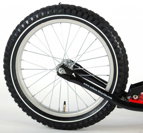 Volare Autoped Step Junior Voetrem zwart/rood 16 inch zwart/rood 16 inch
