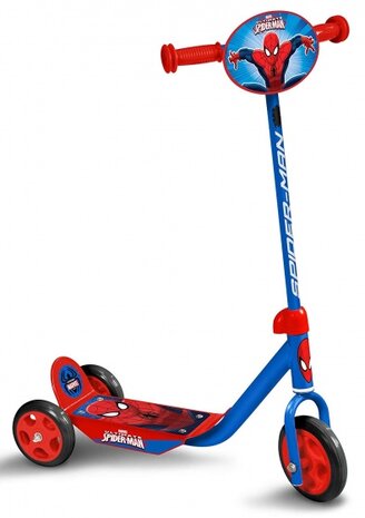 Marvel Spider-Man 3-Wiel Kinderstep Vrijloop Jongens Blauw
