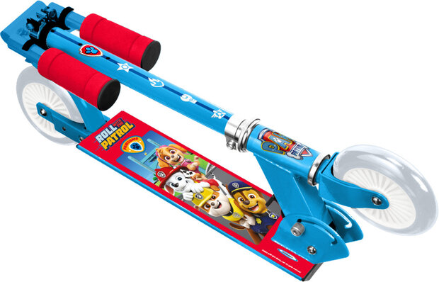 Nickelodeon Paw Patrol 2-Wiel Kinderstep Opvouwbaar Voetrem Blauw