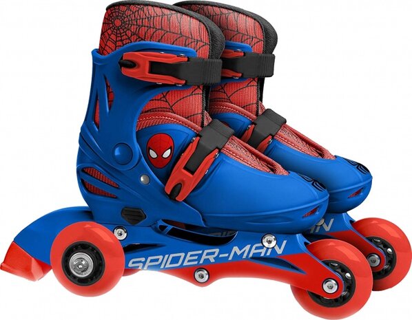 Marvel Spider-Man Inline Skates Hardboot Rood/Blauw Maat 27-30