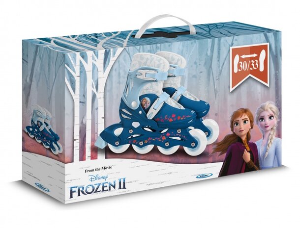 Disney Frozen 2 Inline Skates Hardboot Wit/Blauw Maat 30-33