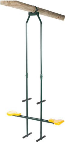 Swing King Duoschommel 99 X 23,5 Cm Staal Groen/Geel