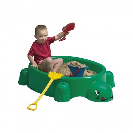 Paradiso Toys Zandbak Met Deksel Schildpad 115 X 83 Cm Groen