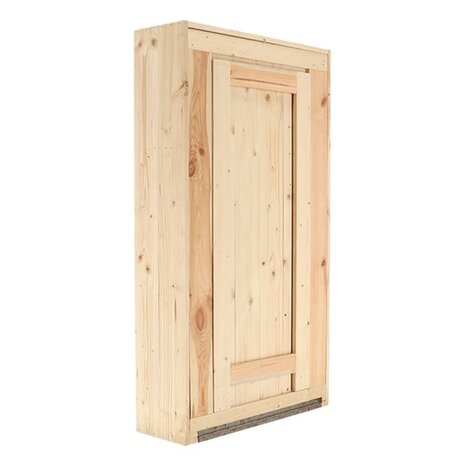 Wandbar met neerklapbaar schap L naturel