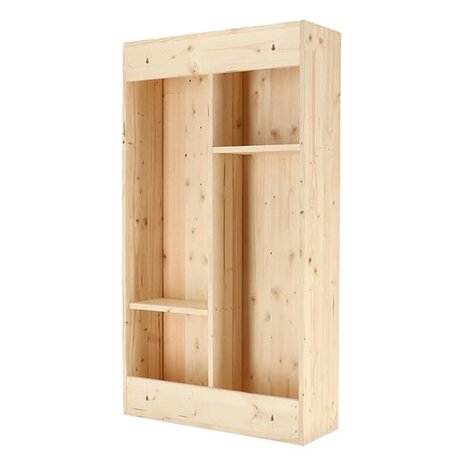 Wandbar met neerklapbaar schap L naturel