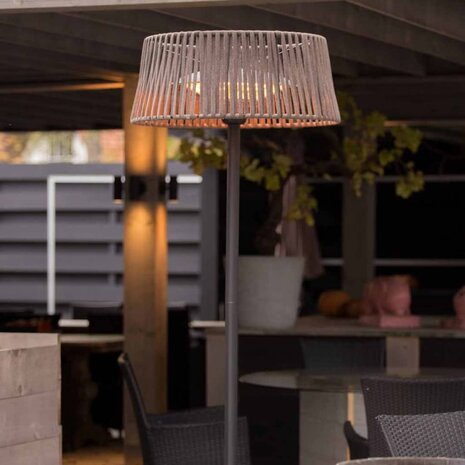 Staande verwarmer Artix Corda 2100 W halogeen bruin