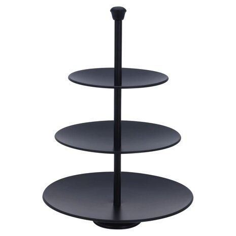 Etagère 3-laags 36,5 cm matzwart