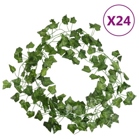 Kerstslingers klimop 24 st 200 cm groen