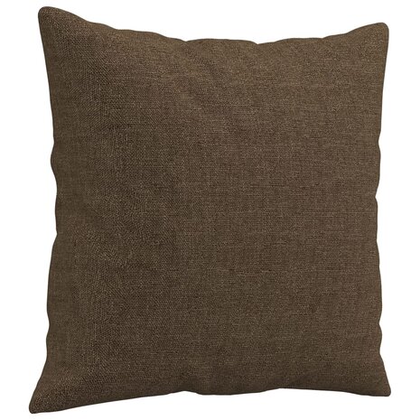 Sierkussens 2 st 40x40 cm stof bruin