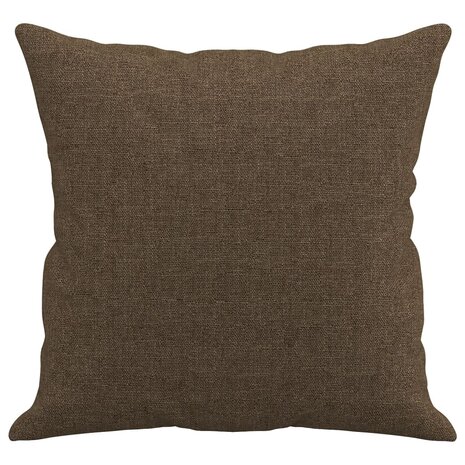 Sierkussens 2 st 40x40 cm stof bruin