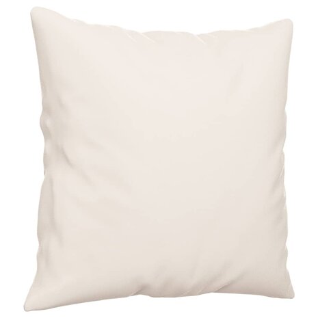 Sierkussens 2 st 40x40 cm microvezelstof beige