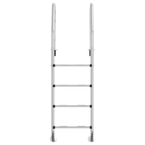 Zwembadladder 54x38x184,5 cm 304 roestvrij staal