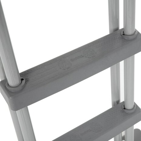 Flowclear Zwembadladder met 4 treden 122 cm