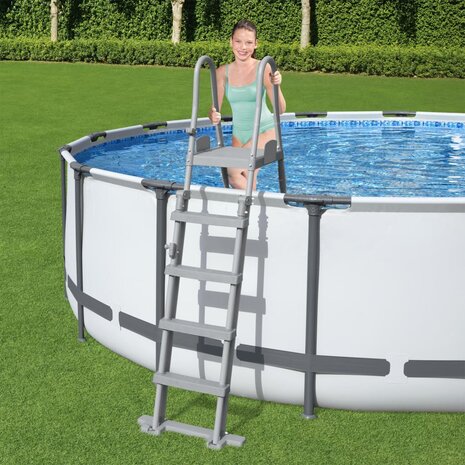 Flowclear Zwembadladder met 4 treden 132 cm