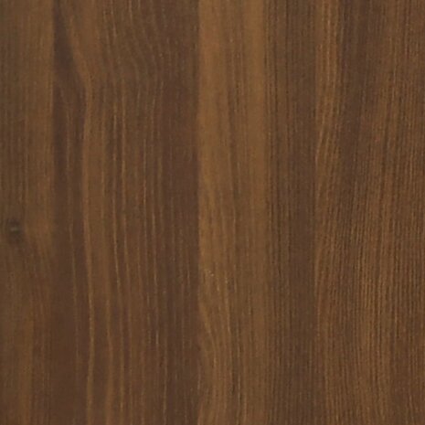 Boekenkast 60x33x70,5 cm bewerkt hout en staal bruineikenkleur