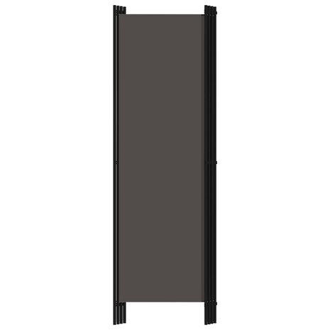 Kamerscherm met 4 panelen 200x180 cm antraciet