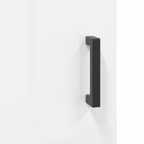 Wandkast 60x31x60 cm bewerkt hout hoogglans wit