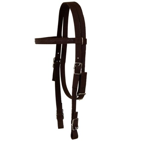 Western zadel, hoofdstel en borstriem 13&quot; echt leer bruin